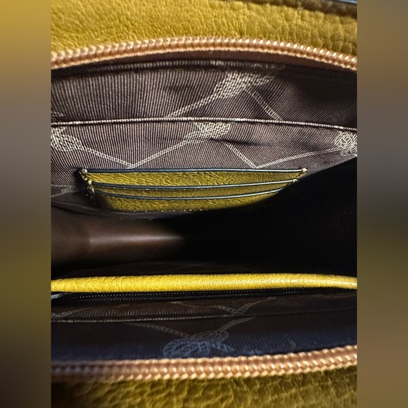 NWOT Wrangler Ladies North South Mini Yellow Tote Crossbody Bag - Picture 4 of 6